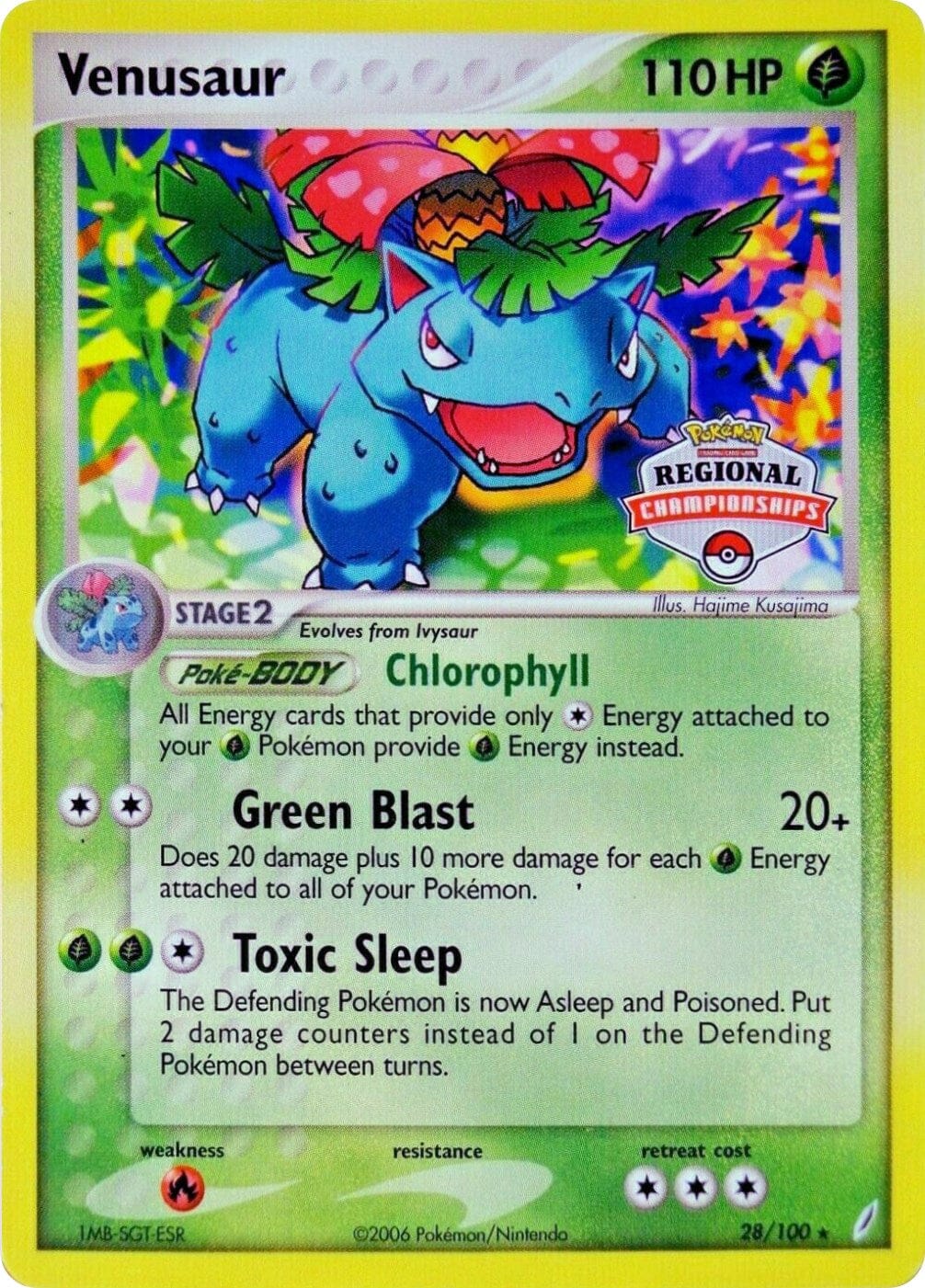 Venusaur (28/100) (Regional Championship Promo) [EX: Crystal Guardians] Pokemon Single Pokémon  | Multizone: Comics And Games