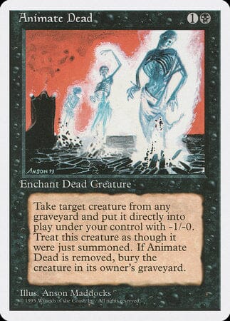 Animate Dead [Fourth Edition] MTG Single Magic: The Gathering  | Multizone: Comics And Games
