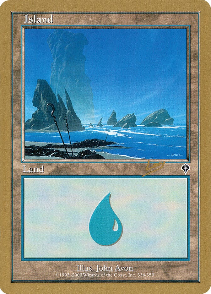 Island (rl336) (Raphael Levy) [World Championship Decks 2002] MTG Single Magic: The Gathering  | Multizone: Comics And Games