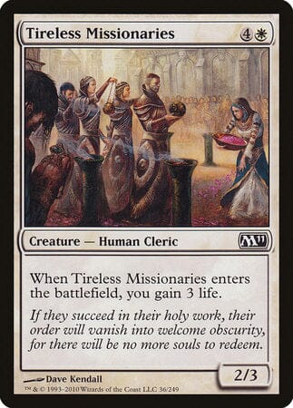 Tireless Missionaries [Magic 2011] MTG Single Magic: The Gathering  | Multizone: Comics And Games