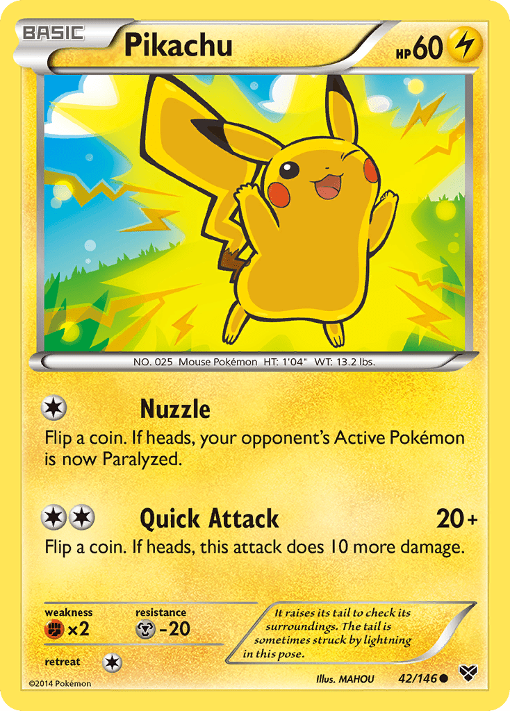 Pikachu (42/146) [XY: Base Set] Pokemon Single Pokémon  | Multizone: Comics And Games