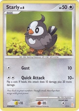 Starly (7/11) [Diamond & Pearl: Trainer Kit - Lucario] Pokemon Single Pokémon  | Multizone: Comics And Games
