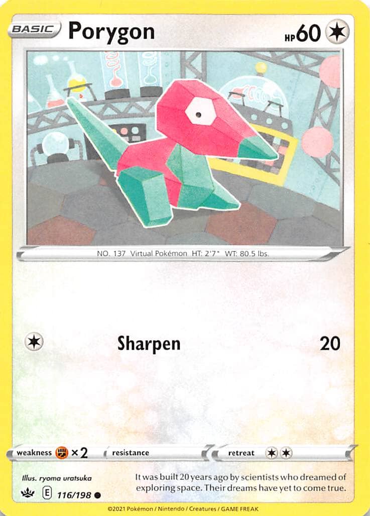 Porygon (116/198) [Sword & Shield: Chilling Reign] Pokemon Single Pokémon  | Multizone: Comics And Games