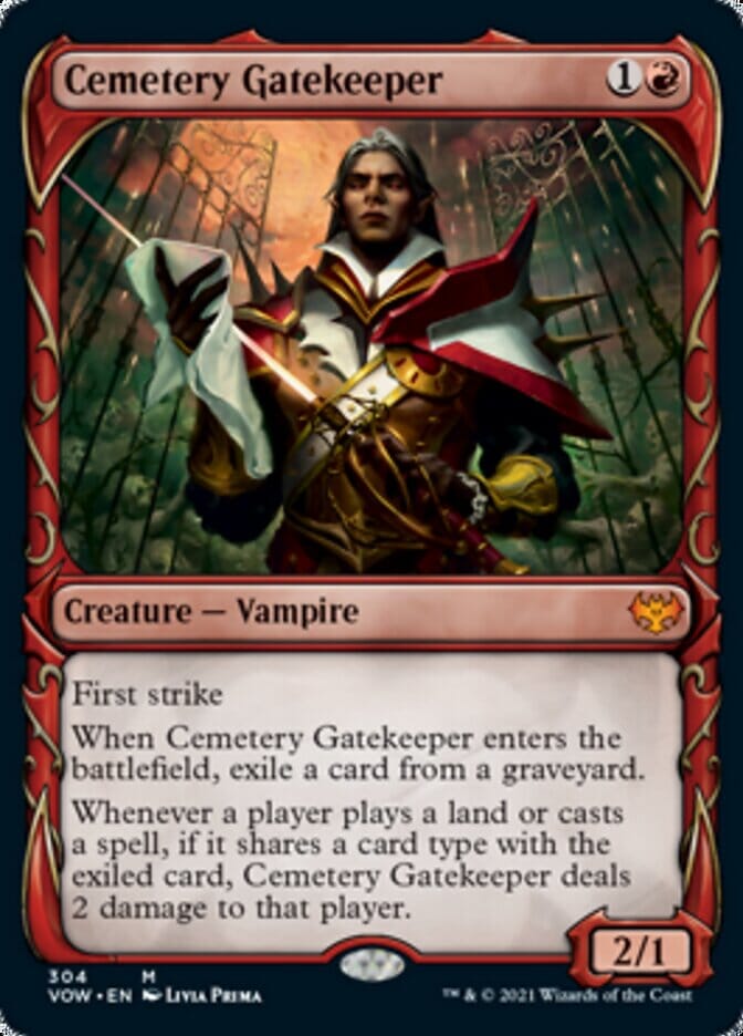 Cemetery Gatekeeper (Showcase Fang Frame) [Innistrad: Crimson Vow] MTG Single Magic: The Gathering  | Multizone: Comics And Games