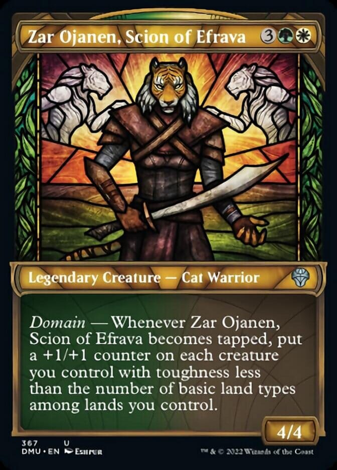 Zar Ojanen, Scion of Efrava (Showcase Textured) [Dominaria United] MTG Single Magic: The Gathering  | Multizone: Comics And Games