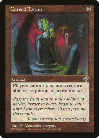 Cursed Totem [Mirage] MTG Single Magic: The Gathering  | Multizone: Comics And Games