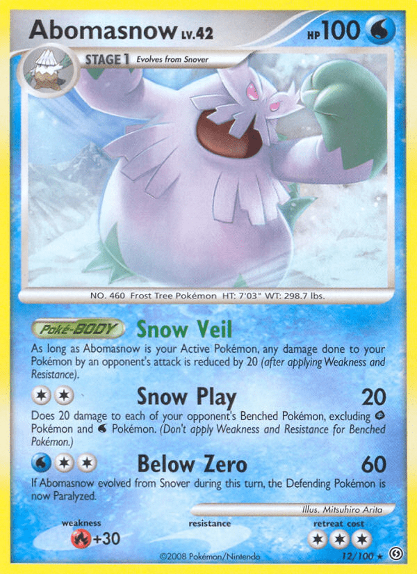 Abomasnow (12/100) [Diamond & Pearl: Stormfront] Pokemon Single Pokémon  | Multizone: Comics And Games