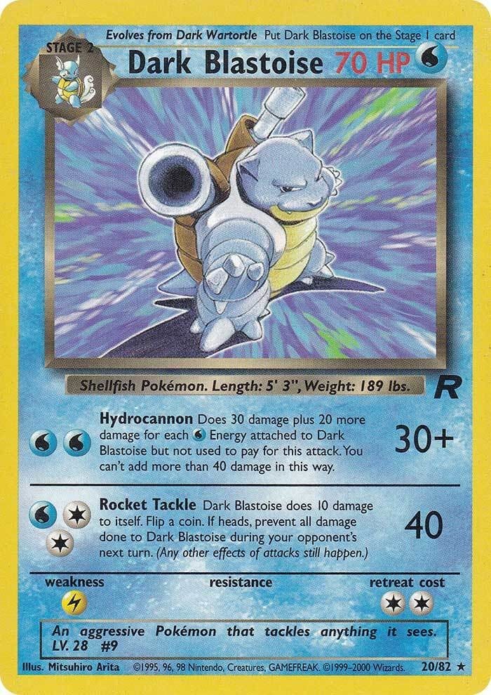 Dark Blastoise (20/82) [Team Rocket Unlimited] Pokemon Single Pokémon  | Multizone: Comics And Games