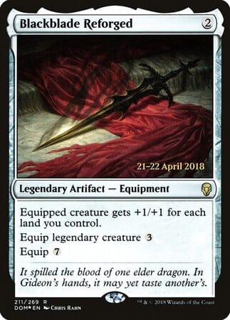 Blackblade Reforged [Dominaria Promos] MTG Single Magic: The Gathering  | Multizone: Comics And Games