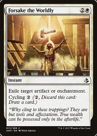 Forsake the Worldly [Amonkhet] MTG Single Magic: The Gathering  | Multizone: Comics And Games