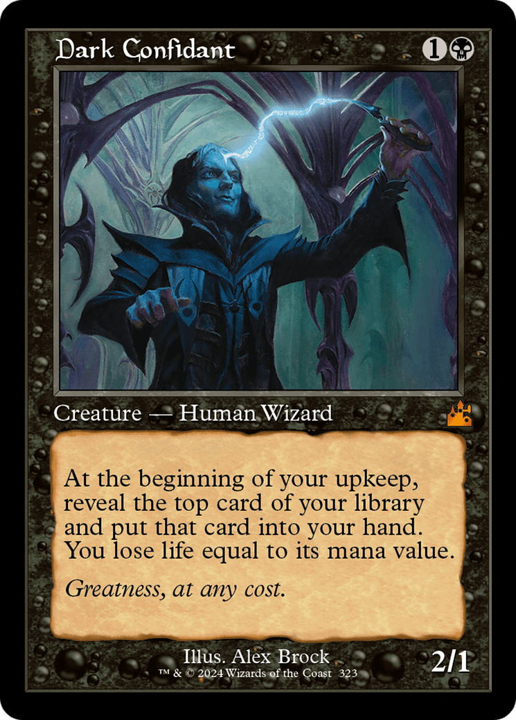 Dark Confidant (Retro Frame) [Ravnica Remastered] MTG Single Magic: The Gathering  | Multizone: Comics And Games