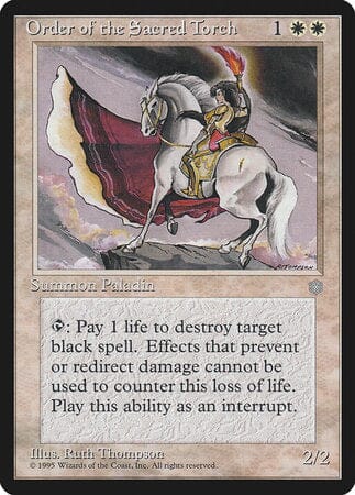 Order of the Sacred Torch [Ice Age] MTG Single Magic: The Gathering  | Multizone: Comics And Games