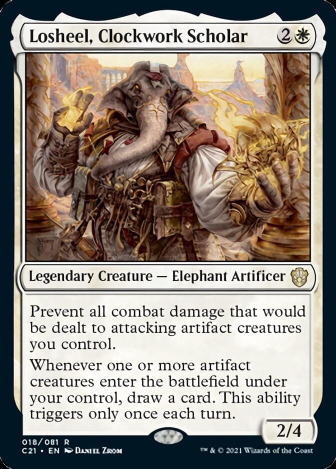 Losheel, Clockwork Scholar [Commander 2021] MTG Single Magic: The Gathering  | Multizone: Comics And Games