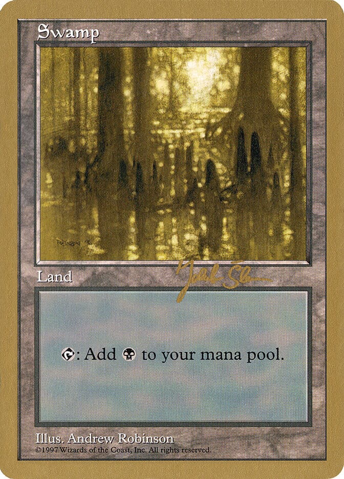 Swamp (js438) (Jakub Slemr) [World Championship Decks 1997] MTG Single Magic: The Gathering  | Multizone: Comics And Games