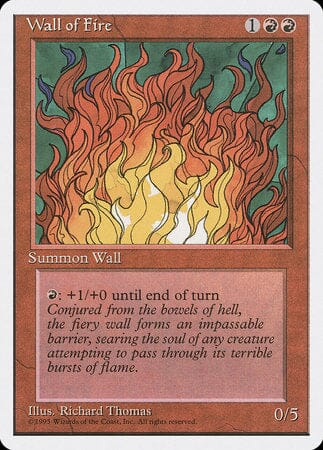 Wall of Fire [Fourth Edition] MTG Single Magic: The Gathering  | Multizone: Comics And Games