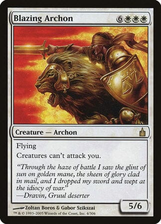 Blazing Archon [Ravnica: City of Guilds] MTG Single Magic: The Gathering  | Multizone: Comics And Games