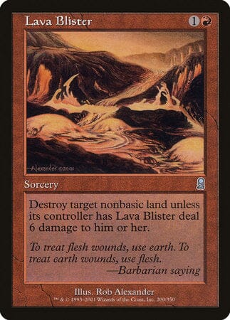 Lava Blister [Odyssey] MTG Single Magic: The Gathering  | Multizone: Comics And Games