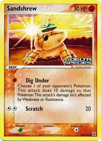 Sandshrew (82/113) (Stamped) [EX: Delta Species] Pokemon Single Pokémon  | Multizone: Comics And Games
