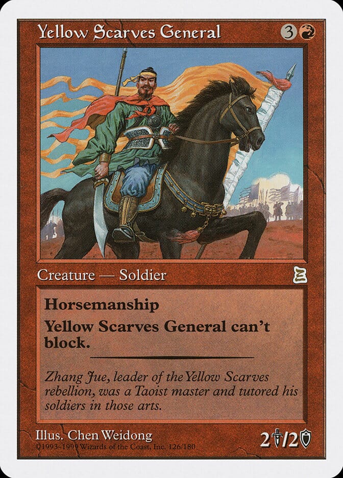Yellow Scarves General [Portal Three Kingdoms] MTG Single Magic: The Gathering  | Multizone: Comics And Games