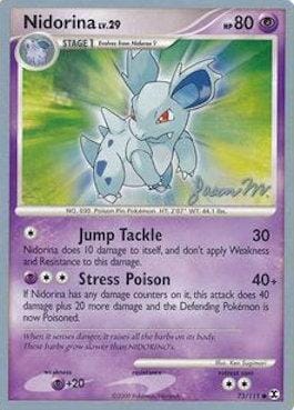 Nidorina LV.29 (73/111) (Queengar - Jason Martinez) [World Championships 2009] Pokemon Single Pokémon  | Multizone: Comics And Games