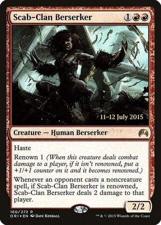 Scab-Clan Berserker [Magic Origins Promos] MTG Single Magic: The Gathering  | Multizone: Comics And Games