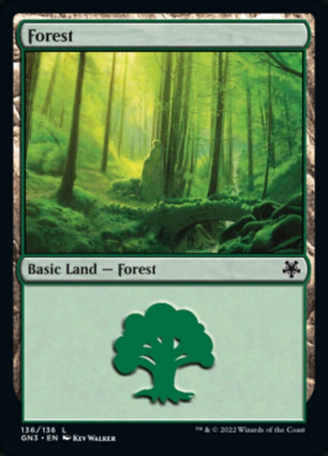 Forest (136) [Game Night: Free-for-All] MTG Single Magic: The Gathering  | Multizone: Comics And Games