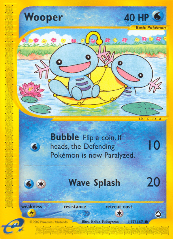 Wooper (117/147) [Aquapolis] Pokemon Single Pokémon  | Multizone: Comics And Games