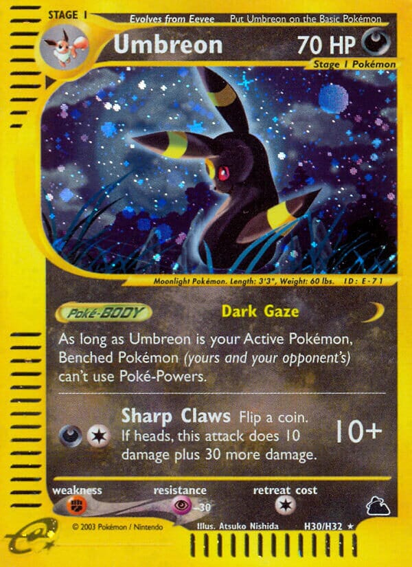 Umbreon (H30/H32) [Skyridge] Pokemon Single Pokémon  | Multizone: Comics And Games