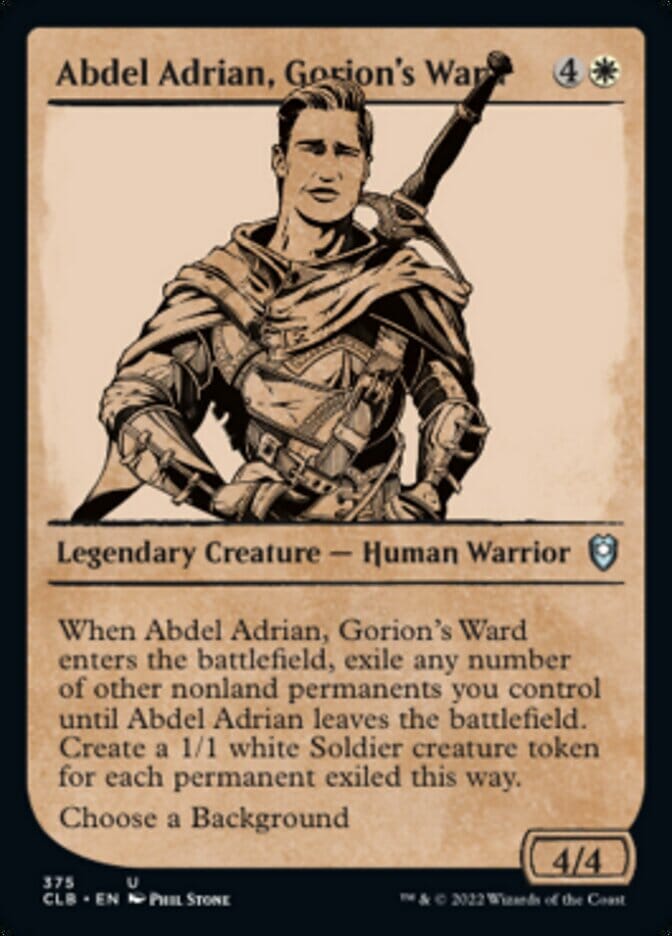 Abdel Adrian, Gorion's Ward (Showcase) [Commander Legends: Battle for Baldur's Gate] MTG Single Magic: The Gathering  | Multizone: Comics And Games