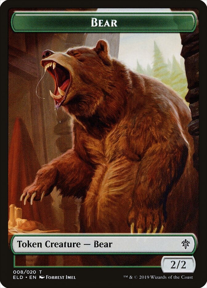 Bear [Throne of Eldraine Tokens] MTG Single Magic: The Gathering  | Multizone: Comics And Games