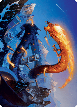 Atsushi, the Blazing Sky 1 Art Card [Kamigawa: Neon Dynasty Art Series] MTG Single Magic: The Gathering  | Multizone: Comics And Games