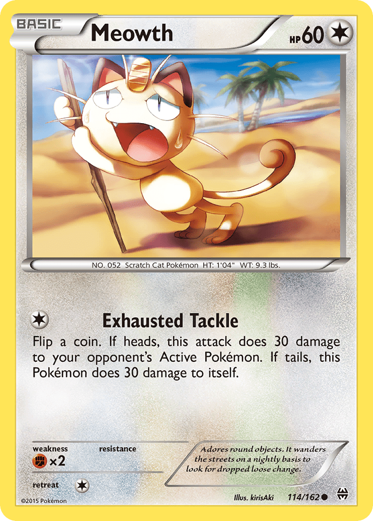Meowth (114/162) [XY: BREAKthrough] Pokemon Single Pokémon  | Multizone: Comics And Games