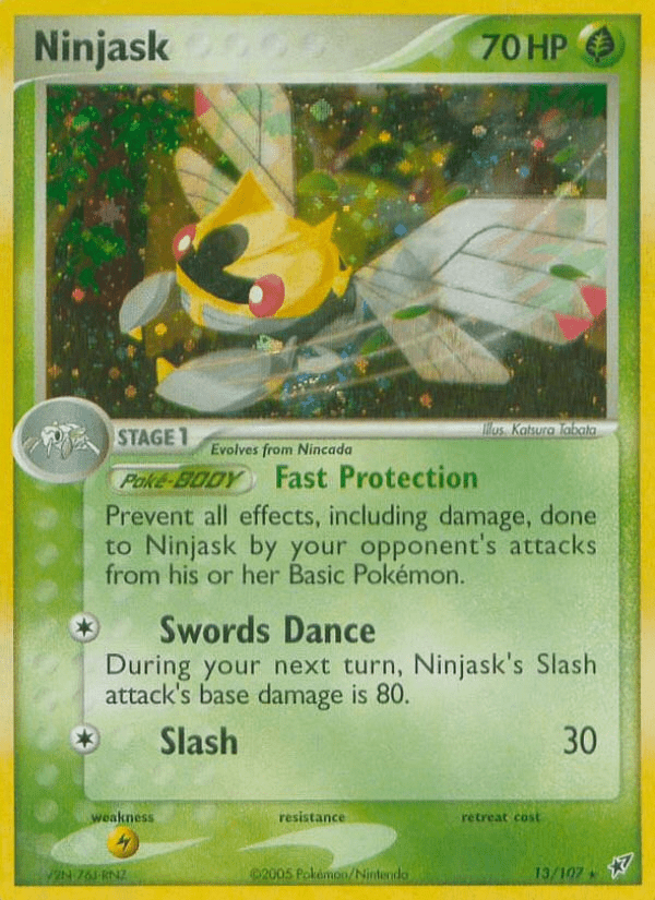 Ninjask (13/107) [EX: Deoxys] Pokemon Single Pokémon  | Multizone: Comics And Games