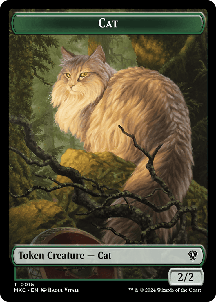 Drake // Cat Double-Sided Token [Murders at Karlov Manor Commander Tokens] MTG Single Magic: The Gathering  | Multizone: Comics And Games