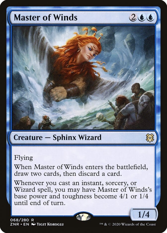 Master of Winds [Zendikar Rising] MTG Single Magic: The Gathering  | Multizone: Comics And Games