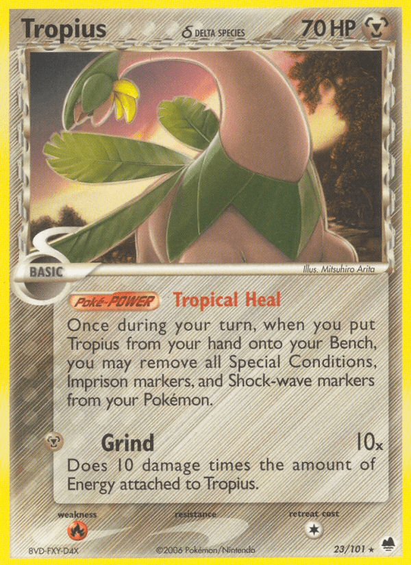 Tropius (23/101) (Delta Species) [EX: Dragon Frontiers] Pokemon Single Pokémon  | Multizone: Comics And Games