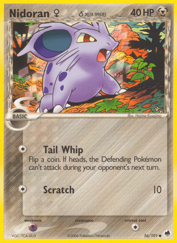 Nidoran (56/101) (Female) (Delta Species) [EX: Dragon Frontiers] Pokemon Single Pokémon  | Multizone: Comics And Games