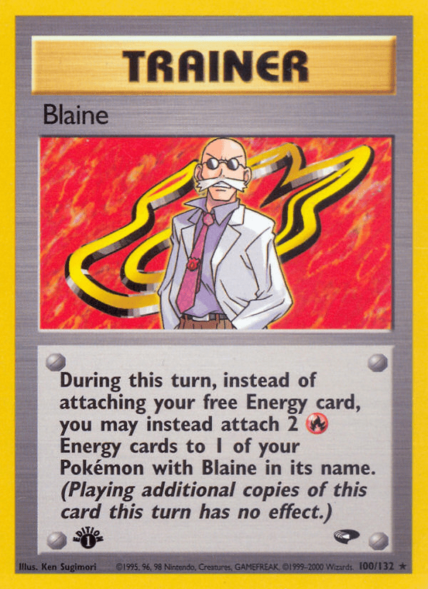 Blaine (100/132) [Gym Challenge 1st Edition] Pokemon Single Pokémon  | Multizone: Comics And Games