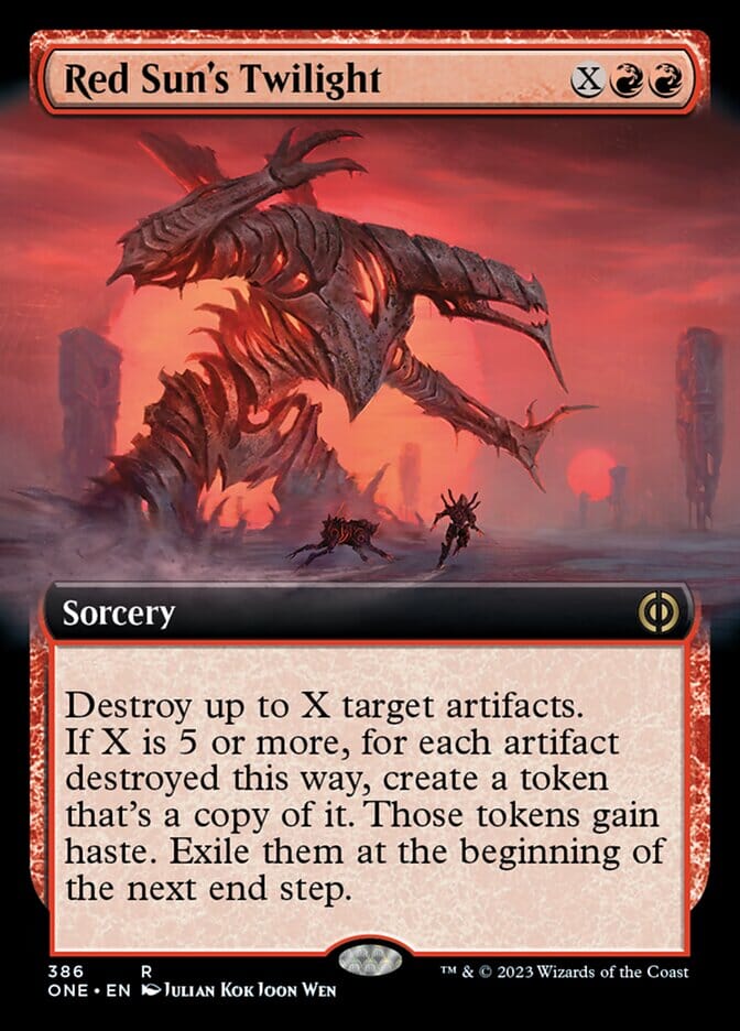 Red Sun's Twilight (Extended Art) [Phyrexia: All Will Be One] MTG Single Magic: The Gathering  | Multizone: Comics And Games