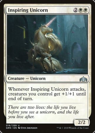 Inspiring Unicorn [Guilds of Ravnica] MTG Single Magic: The Gathering  | Multizone: Comics And Games