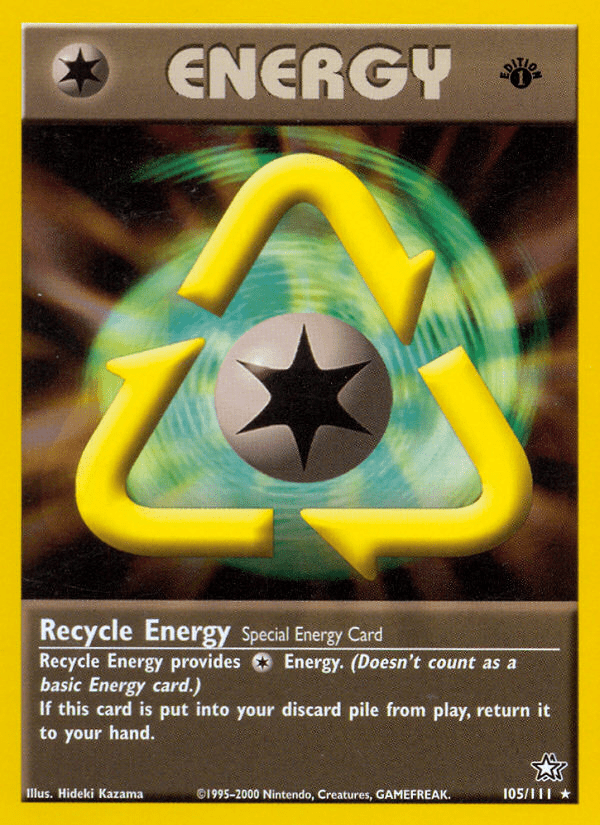 Recycle Energy (105/111) [Neo Genesis 1st Edition] Pokemon Single Pokémon  | Multizone: Comics And Games