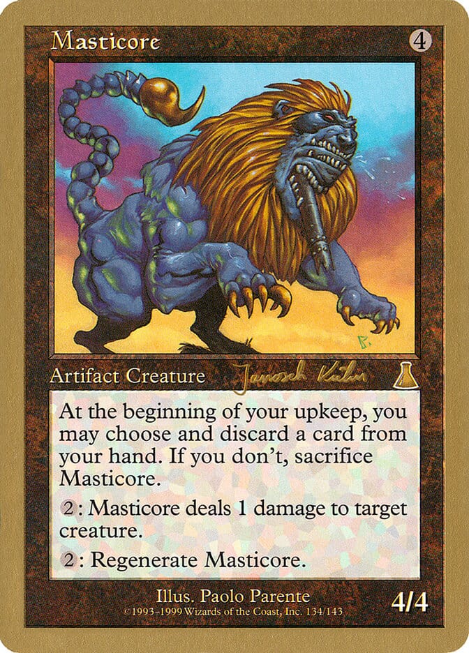 Masticore (Janosch Kuhn) [World Championship Decks 2000] MTG Single Magic: The Gathering  | Multizone: Comics And Games