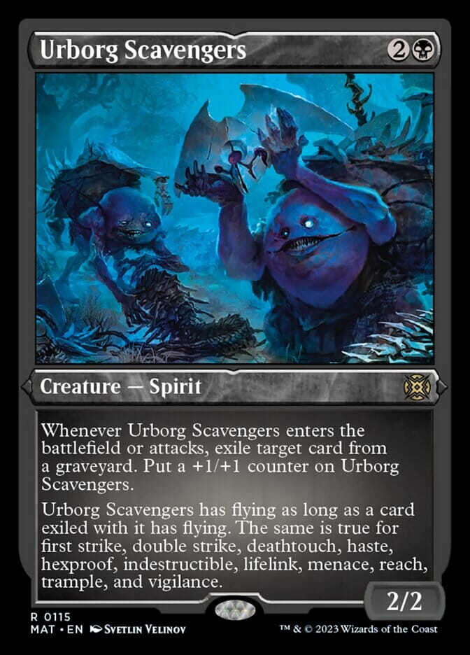 Urborg Scavengers (Foil Etched) [March of the Machine: The Aftermath] MTG Single Magic: The Gathering  | Multizone: Comics And Games