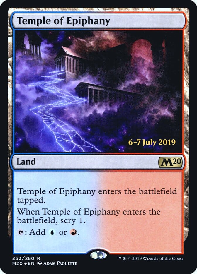 Temple of Epiphany [Core Set 2020 Prerelease Promos] MTG Single Magic: The Gathering  | Multizone: Comics And Games