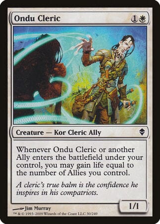 Ondu Cleric [Zendikar] MTG Single Magic: The Gathering  | Multizone: Comics And Games