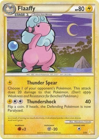 Flaaffy (3/30) [HeartGold & SoulSilver: Trainer Kit - Raichu] Pokemon Single Pokémon  | Multizone: Comics And Games