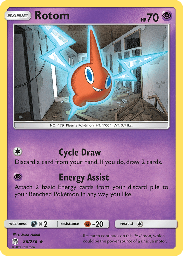 Rotom (86/236) [Sun & Moon: Cosmic Eclipse] Pokemon Single Pokémon  | Multizone: Comics And Games