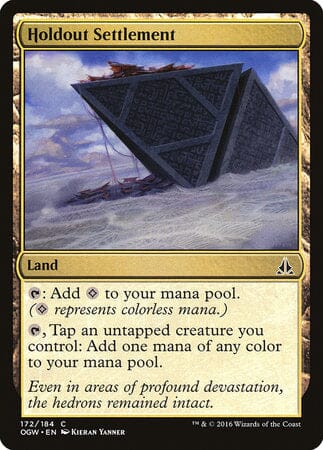 Holdout Settlement [Oath of the Gatewatch] MTG Single Magic: The Gathering  | Multizone: Comics And Games