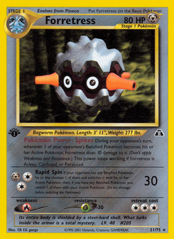 Forretress (21/75) [Neo Discovery 1st Edition] Pokemon Single Pokémon  | Multizone: Comics And Games