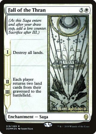 Fall of the Thran [Dominaria Promos] MTG Single Magic: The Gathering  | Multizone: Comics And Games